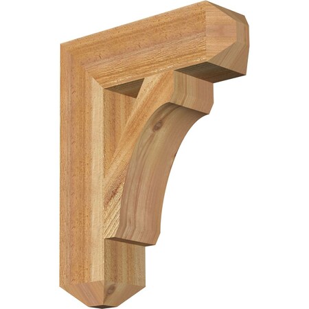Ekena Millwork Legacy Craftsman Rough Sawn Bracket, Western Red Cedar, 4"W x 14"D x 18"H BKT04X14X18LEC04RWR